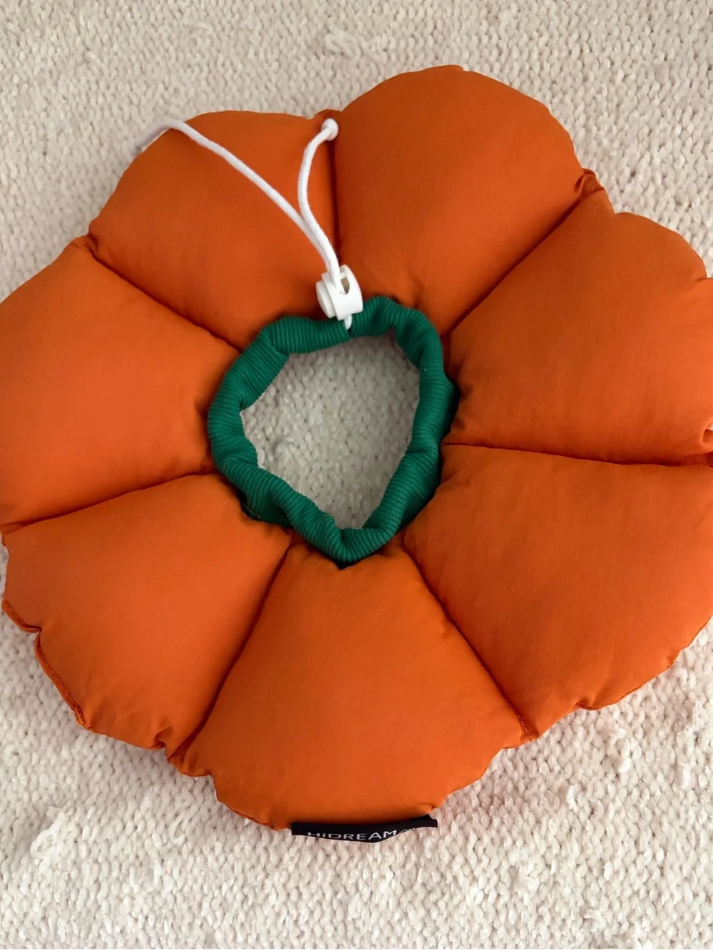 NWOT Flower Pumpkin Orange Dog Cat Recovery Cone Collar Costume